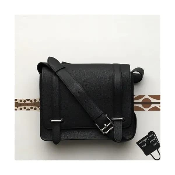 Hermes 2019 Steve Togo Leather Messenger Shoulder … - 1