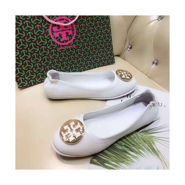 Tory Burch 2019 Ladies Initial Logo Leather Balle… - 1