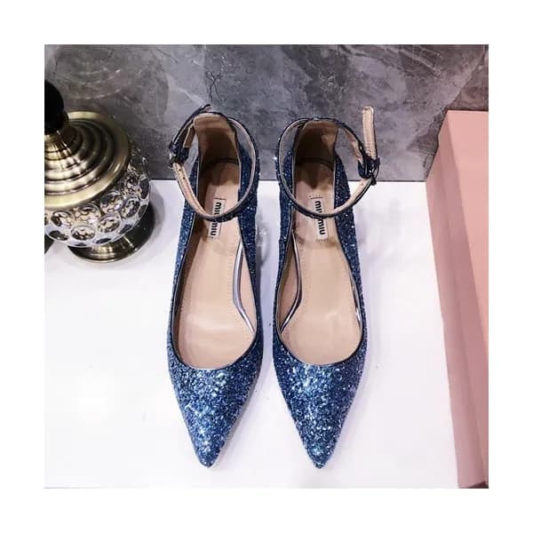 Miumiu 2019 Ladies Middle-heel Slingback - 미우미우 20… - 1