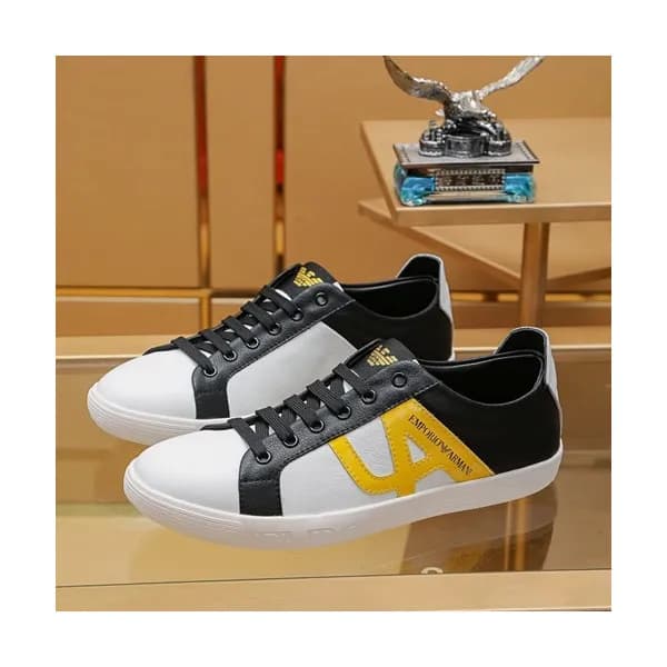 Armani 2019 Mens Leather Sneakers - 알마니 2019 남성용 … - 1
