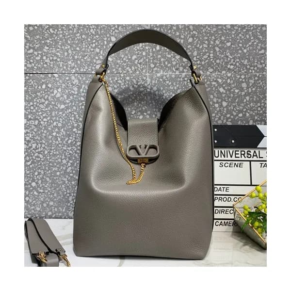 Valentino 2019 Leather Vsling Large Tote Shoudler … - 1