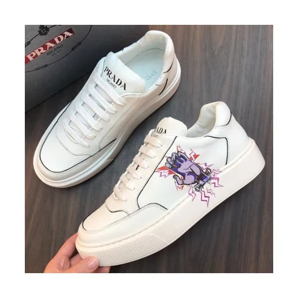 Prada 2019 Mens Leather Sneakers - 프라다 2019 남성용 레더… - 1