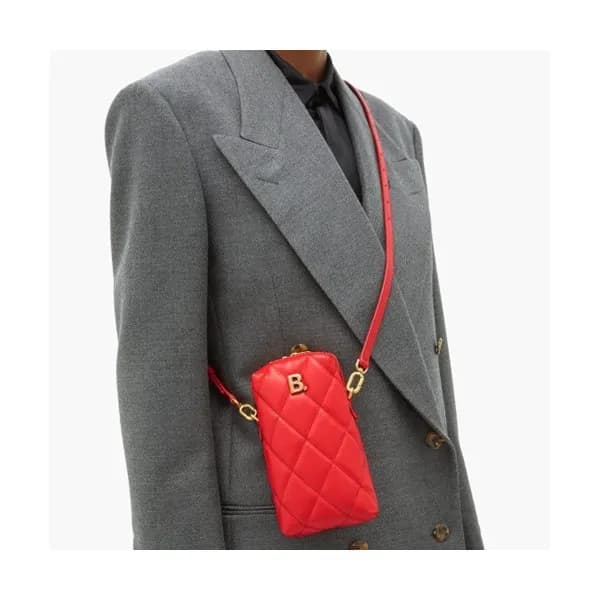 Balenciaga 2019 Leather Phone Bag Shoulder Bag,20C… - 1