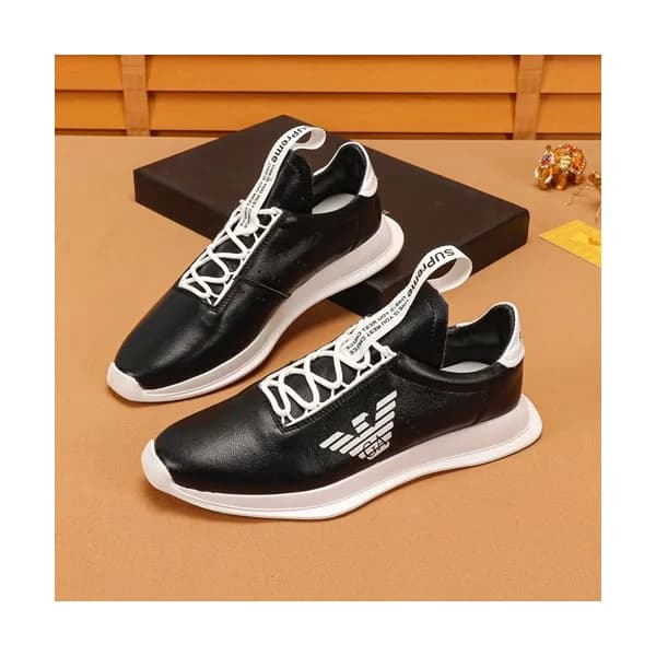 Armani 2019 Mens Leather Sneakers - 알마니 2019 남성용 … - 1