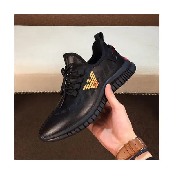 Armani 2019 Mens Leather Sneakers - 알마니 2019 남성용 … - 1