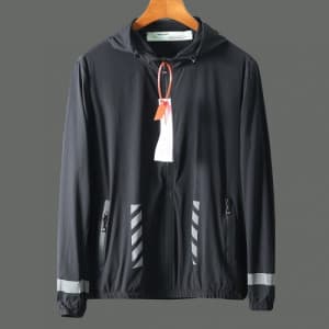Off-white 2020 Mens Logo Casual Windproof Jackets … - 1
