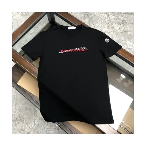 [매장판]Moncler 2020 Mens Logo Silket Crew-neck Short… - 1
