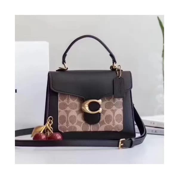 Coach 2020 Leather Tote Shoulder Bag,20cm - 코치 202… - 1