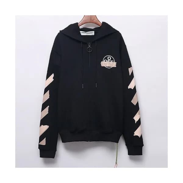 [오프화이트]Off-white 2020 Mens Logo Cotton Zip-up Hood… - 1
