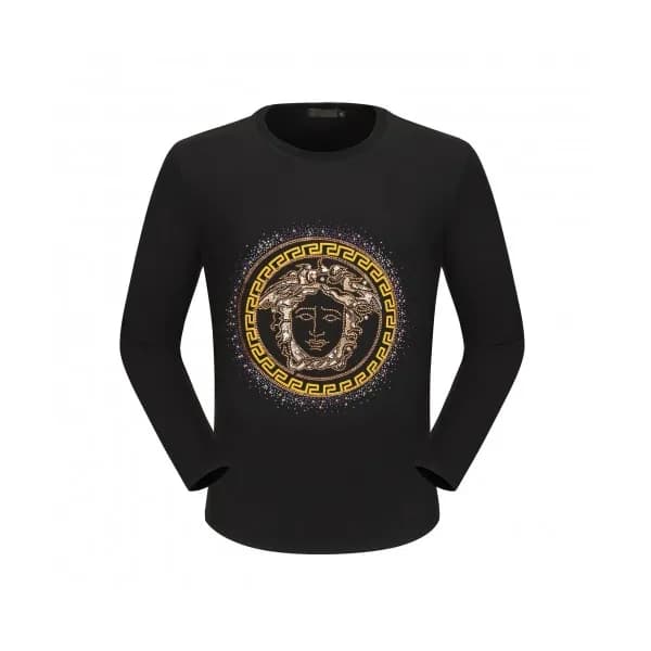 Versace 2020 Mens Medusa Crew-neck Silket Tshirts …