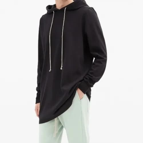 Rick Owens Mens Logo Cotton Zip-up Hooded - 릭오웬스 남… - 1