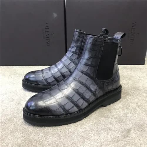 Valentino 2020 Men's Leather Ankle Boots - 발렌티… - 1