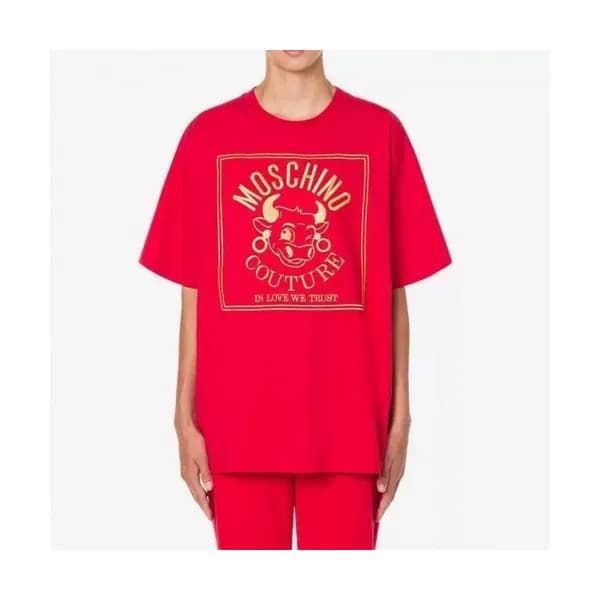[모스키노]Moschino 2021 Mm/Wm Logo Cotton Short Sleeve… - 1