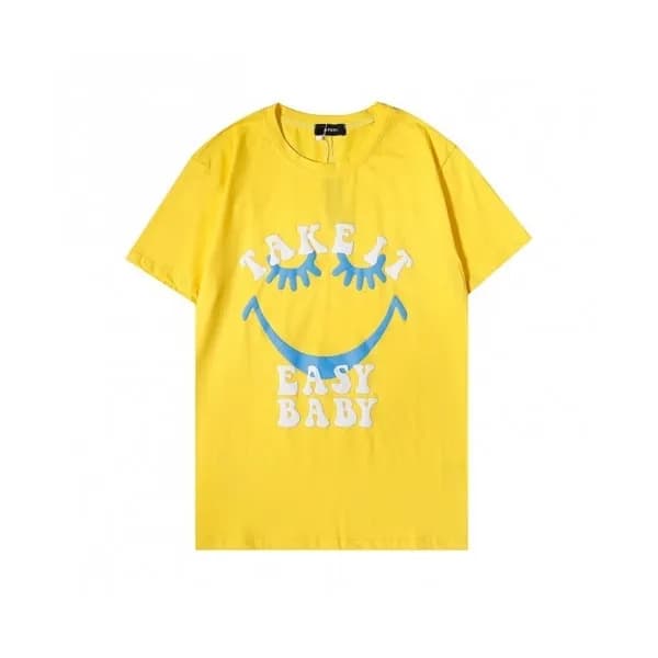Amiri Mm/Wm Logo Cotton Short Sleeved Tshirts Yell… - 1