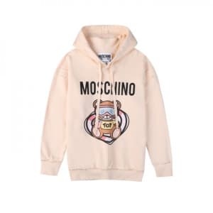Moschino Mm/Wm Teddy Bear Cotton Hoodie Ivory - 모…