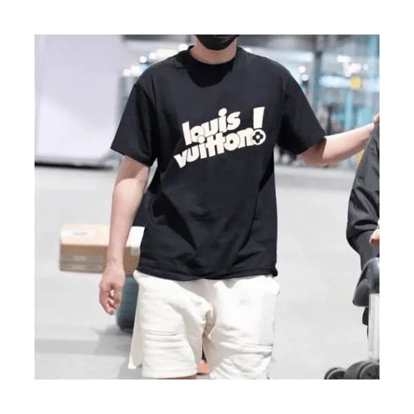 Louis vuitton Mm/Wm Logo Short Sleeved Tshirts Bl… - 1