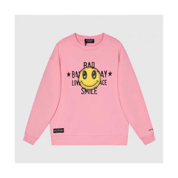 BAD MONDAY Mm/Wm Logo Oversize Cotton Thirts Pin… - 1