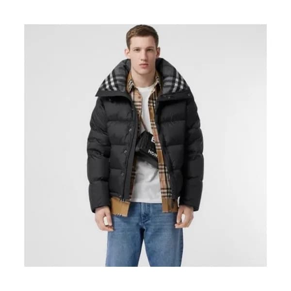 Burberry Mens Casual Duck Down Padding Black - 버버… - 1