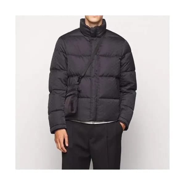 Armani Mens Logo Casual Down Padding Black - 알마니 … - 1