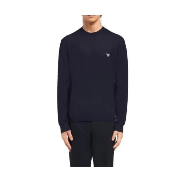 Prada Mm/Wm Crew-neck Sweaters Navy - 프라다 2021 남/… - 1