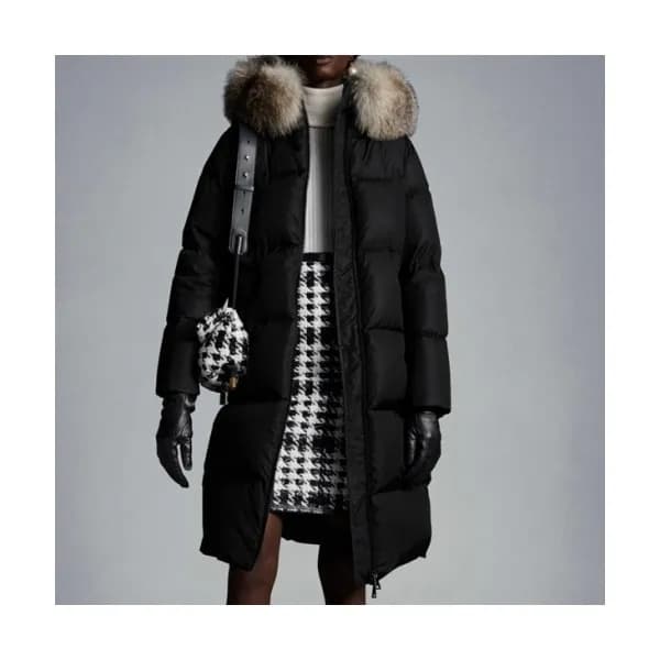 Moncler Womens Patch Logo Modern Duck Down Long P… - 1