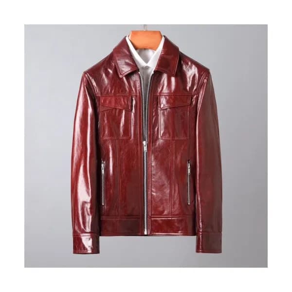 [1:1]Saint Laurent Mens Classic Leather Jackets B… - 1