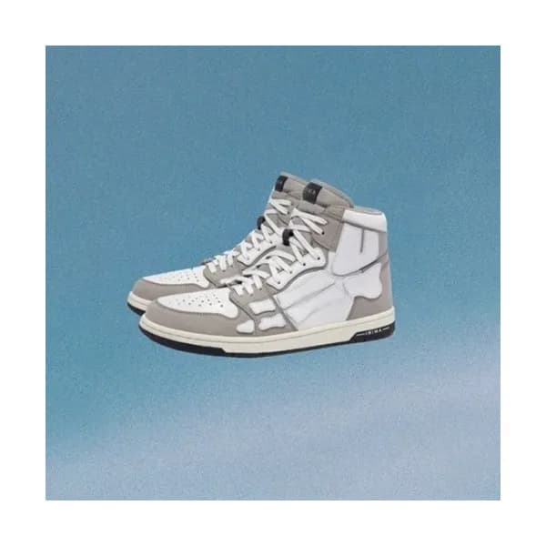 아미리 남/녀 캐쥬얼 레더 하이탑 스니커즈 - Amiri Unisex Casual Leat… - 1