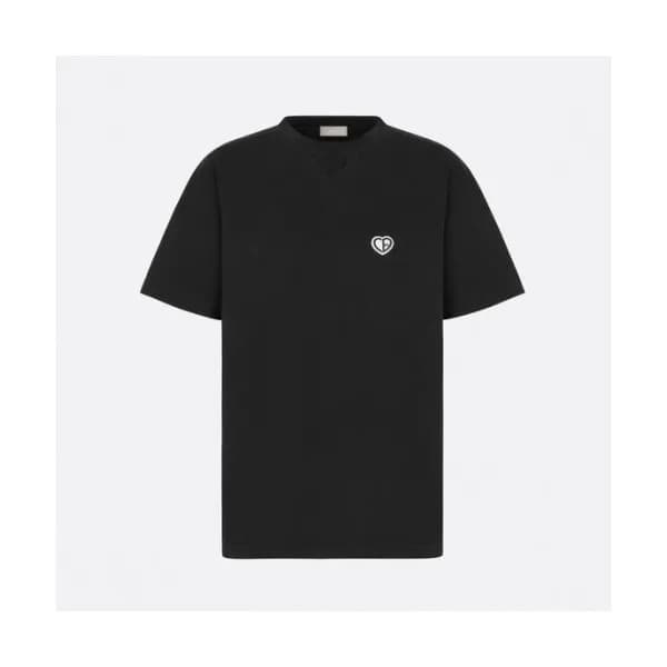 Dior Unisex Casual Crew-neck Short Sleeved Tshirt… - 1