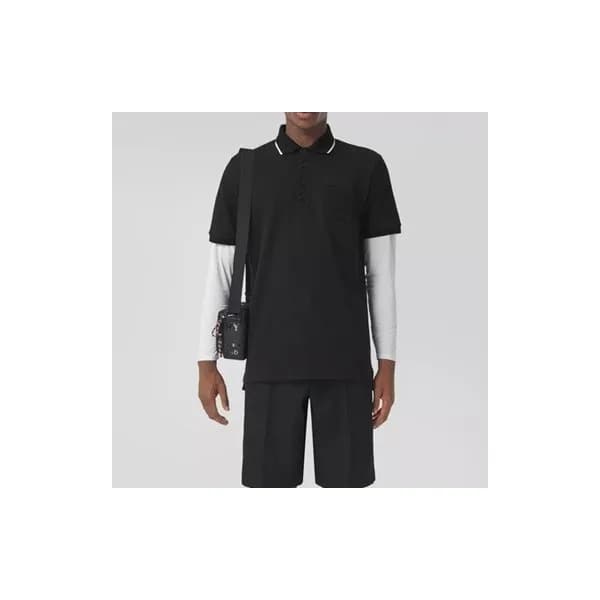 버버리 남성 폴로 블랙 반팔티 - Mens Black Tshirts - bur04210x - 1