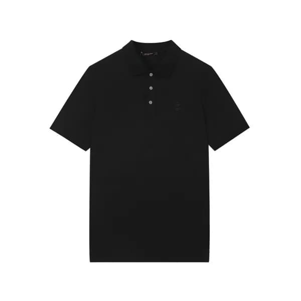 루이비통 남성 블랙 폴로 반팔티 - Mens Black Tshirts - lou04093x - 1