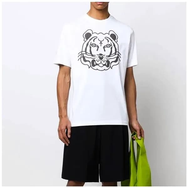 겐조 남성 화이트 크루넥 반팔티 - Mens White Tshirts - ken0193x - 1