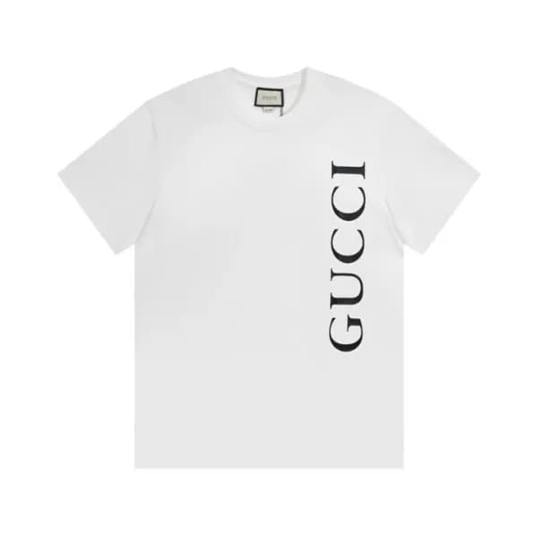 구찌 남/녀 화이트 크루넥 반팔티 - Unisex White Tshirts - guc049… - 1