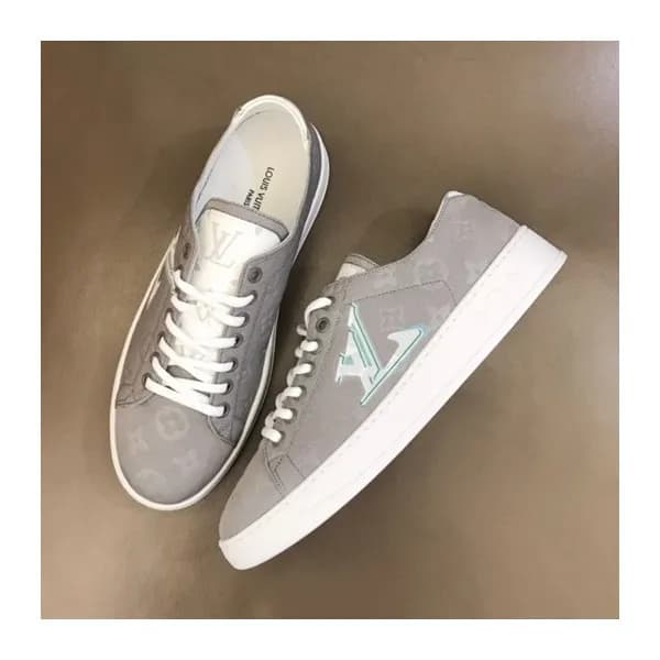 루이비통 남성 클래식 그레이 스니커즈 - Mens Gray Sneakers - lou049… - 1