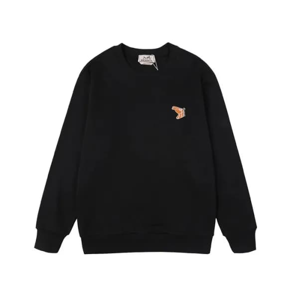 에르메스 남성 모던 블랙 맨투맨 - Hermes Mens Black Tshrits - he… - 1