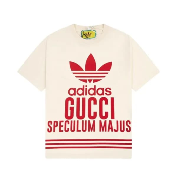 구찌 남/녀 아이보리 크루넥 반팔티 - Gucci Unisex Ivory Tshirts -… - 1