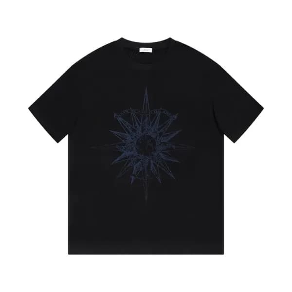 디올 남성 블랙 크루넥 반팔티 - Dior Mens Black Tshirts - di250… - 1