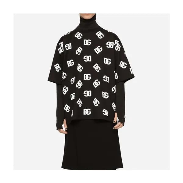 돌체앤가바나 남성 블랙 반팔티 - Dolce&Gabbana Mens Black Tshirt… - 1