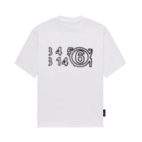 메종마르지엘라 남/녀 크루넥 화이트 반팔티 - Maison Margiela Unisex W… - 1