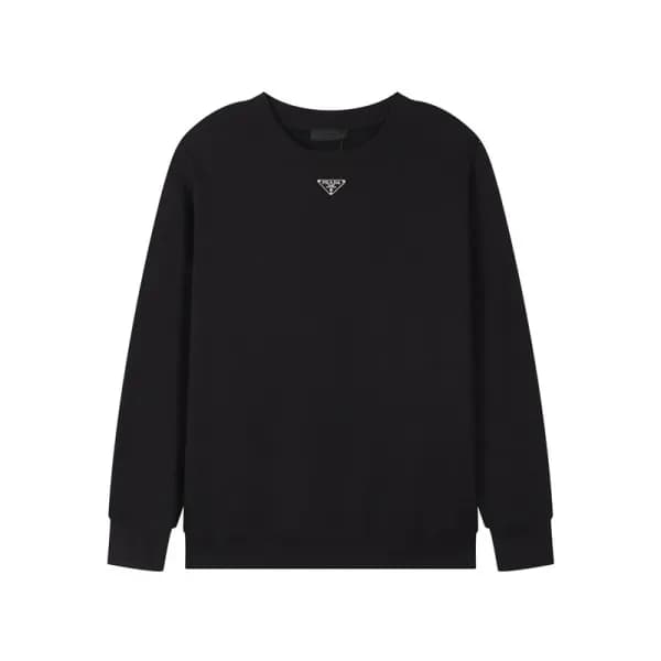 프라다 남자 크루넥 블랙 맨투맨 - Prada Mens Black Tshirts - pr6… - 1