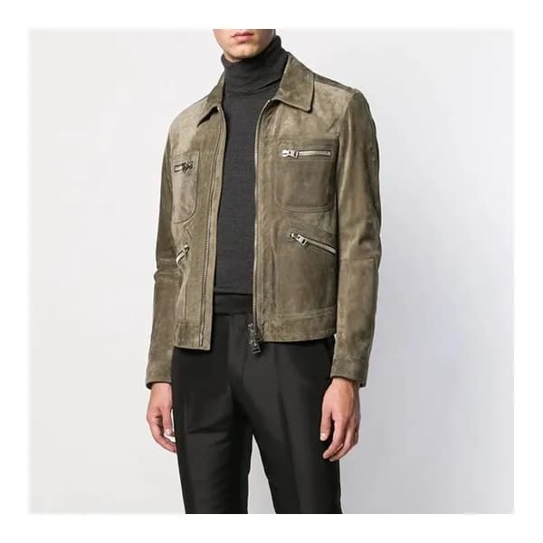 톰포드 남성 브라운 카키 자켓 - Tomford Mens Khaki Jackets - to… - 1