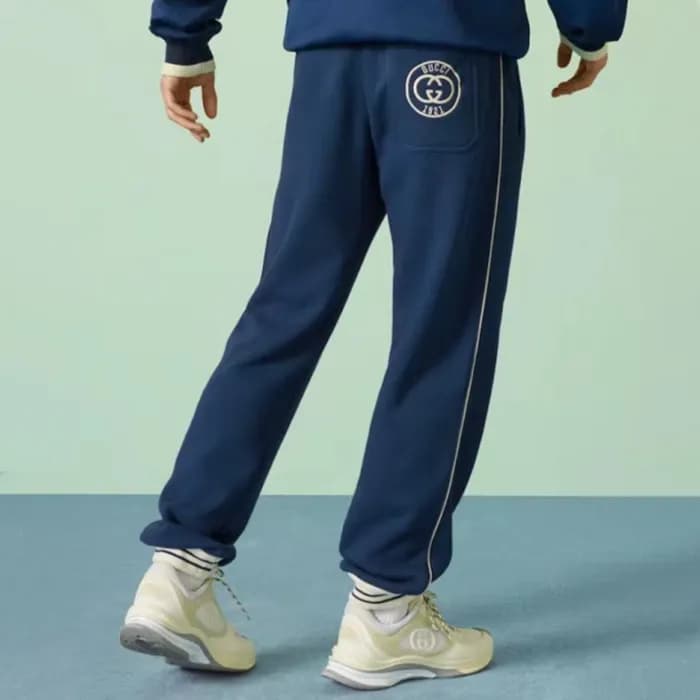 구찌 남성 캐쥬얼 블루 팬츠 - Gucci Mens Blue Pants - gu1002x - 1