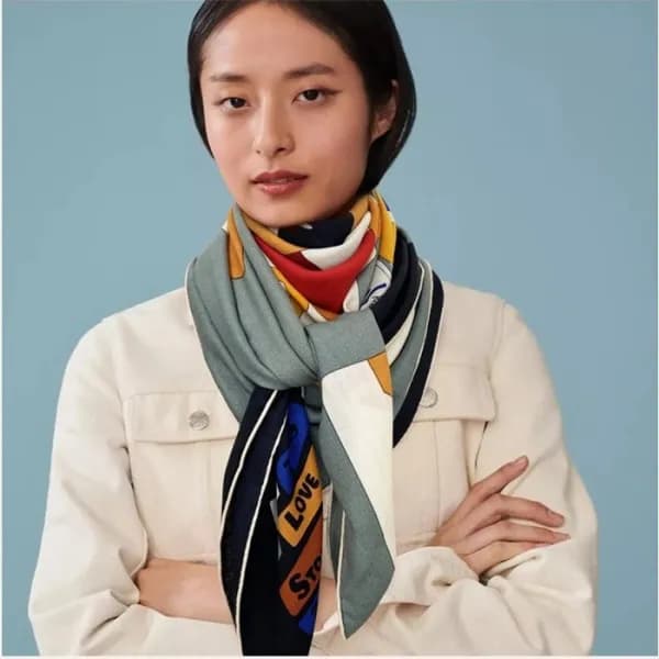 에르메스 여성 그린 스카프 - Hermes Womens Green Scarf - he428… - 1