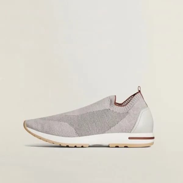 로로피아나 남성 베이지 스니커즈 - Loro Piana Mens Beige Sneakers… - 1
