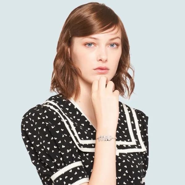 미우미우 여성 화이트 골드 팔찌 - Miumiu Womens White Gold Bangl… - 1