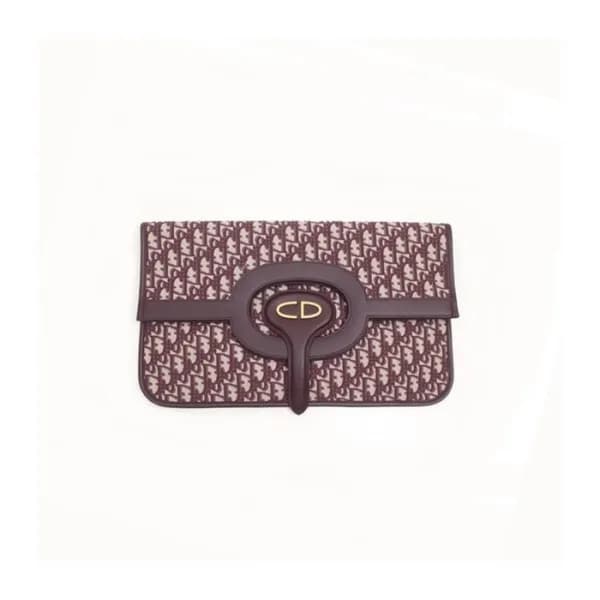 디올 여성 오블리크 클러치 - Dior Womens Burgundy Clutch - bab… - 1