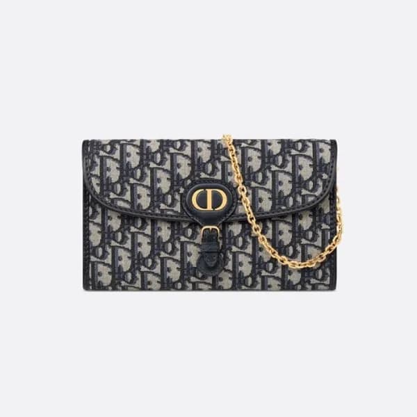 디올 여성 오블리크 바비 클러치 - Dior Womens Navy Bobby Clutch … - 1