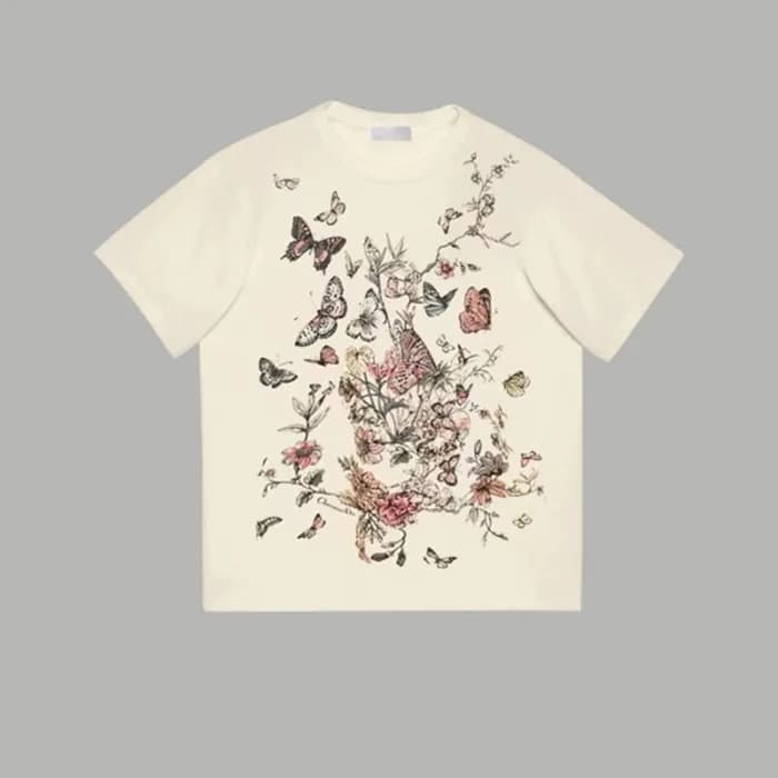 디올 남성 아이보리 반팔티 - Dior Mens Ivory Tshirts - dic296x - 1