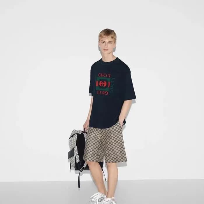 구찌 남성 블랙 반팔 티셔츠 - Gucci Mens Black Tshirts - guc34… - 1