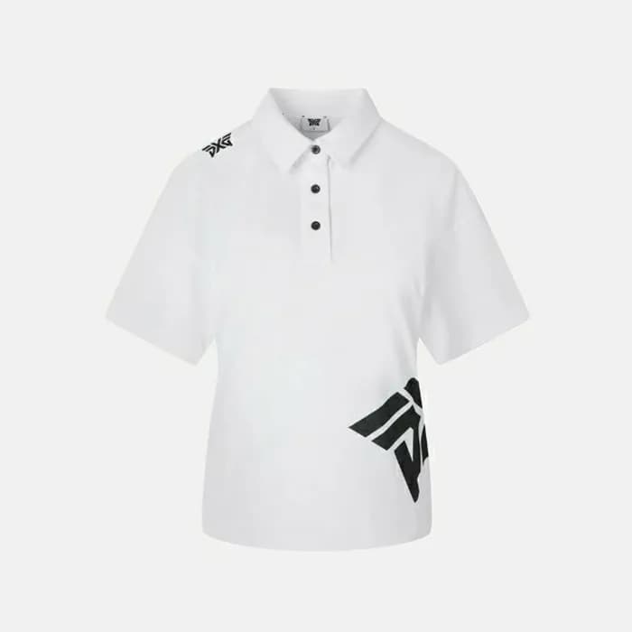 PXG 여성 썸머 빅로고 카라 쇼츠슬리브 티셔츠 - gol880x - 1