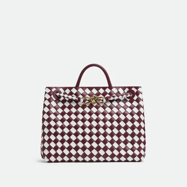 보테가베네타 여성 버건디 안디아모 - Bottega Veneta Womens Andiamo… - 1